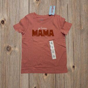 Cat & Jack Toddler Girls T-Shirt Coral Size 3T "Je T'aime Mama"